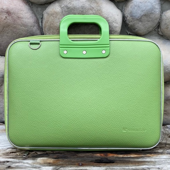 SUMACLIFE Cady Universal Tablet, Laptop Hard Faux Leather Carrying Suit Case - Picture 1 of 7